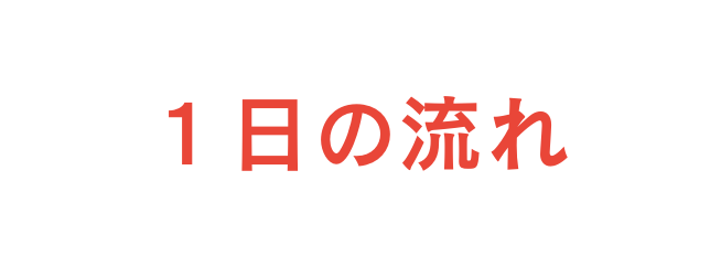 １日の流れ